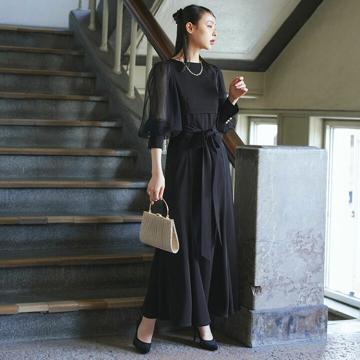 楽天市場】レディース パーティードレス 結婚式 ロングワンピース 