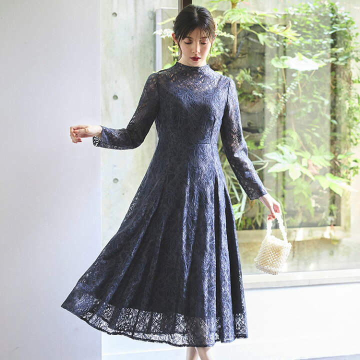 楽天市場】2024秋冬新作 レディース パーティードレス 結婚式 ロング  