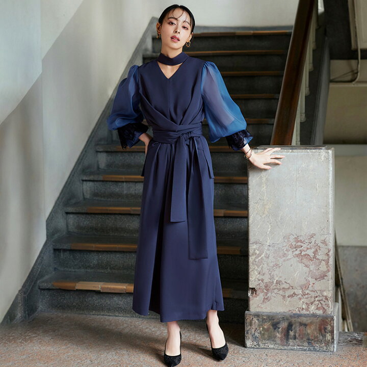 楽天市場】【ストレッチ】パーティードレス 結婚式 ワンピース パンツ 