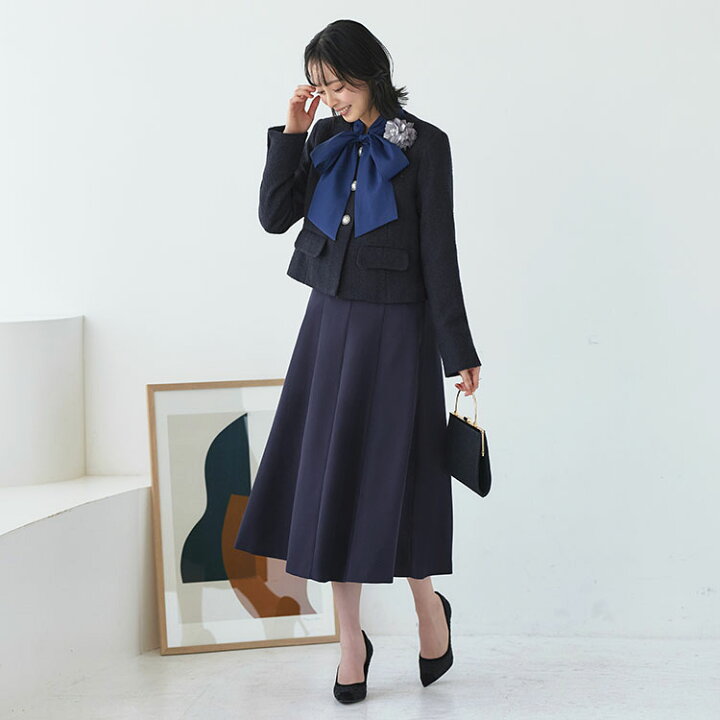 楽天市場】【ストレッチ】レディース ママスーツ スカートスーツ  