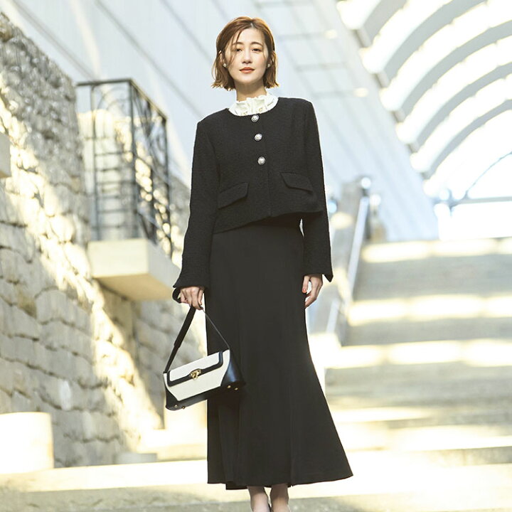 楽天市場】【ストレッチ】レディース ママスーツ スカートスーツ  
