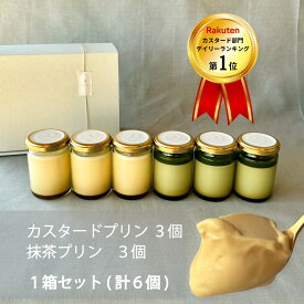 【クーポンあり】◎プリン【Wシリーズ カスタードプリン×3個 抹茶プリン×3個入 1箱セット】プレゼント ギフト お取り寄せ 人気 高級プリン スイーツ 贈り物 結婚式 引き出物 内祝 お菓子 お礼 出産祝 父の日 食べ物 80代 70代 60代 50代 40代【wb-wpp3-wgt3】