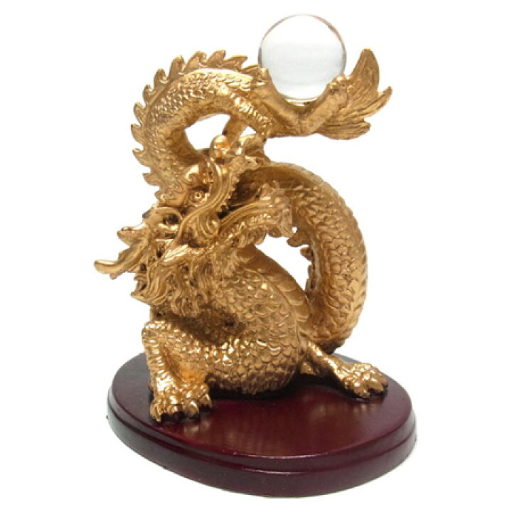 楽天市場】風水龍 開運珠戯れ龍 16cm 置物 願い龍 グッズ アイテム 