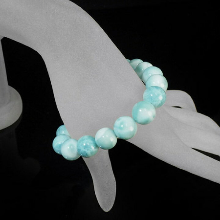 楽天市場】ラリマー ブレスレット ドミニカ共和国産 11mm玉 天然石  