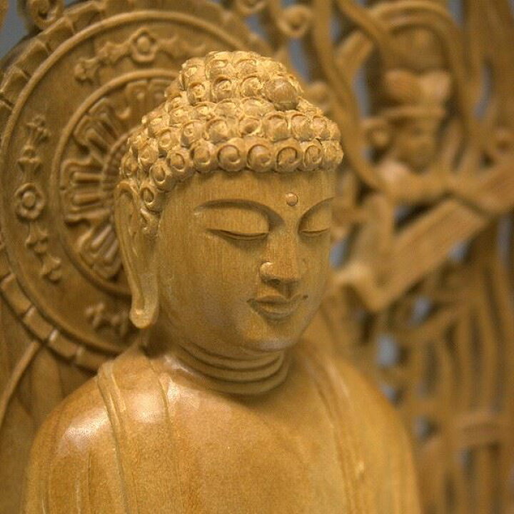 楽天市場】白檀 阿弥陀如来 立像 高さ32cm 仏壇用 木彫り 仏像 [Ryusho 