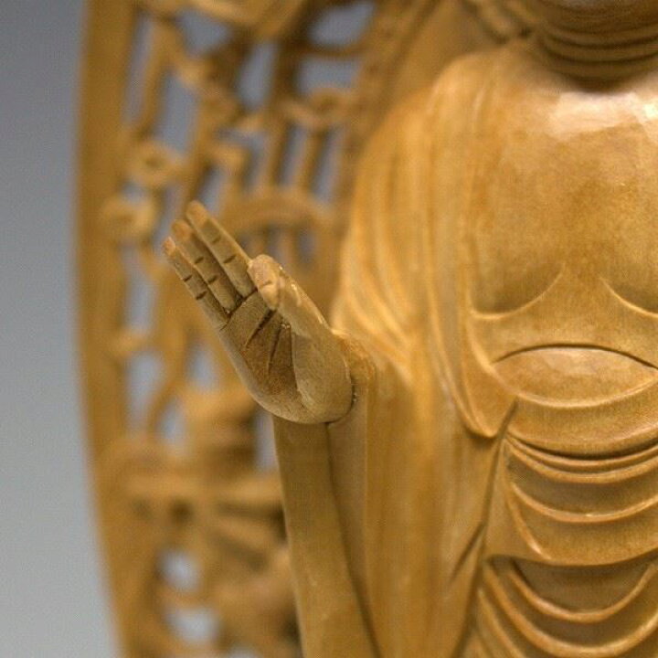 楽天市場】白檀 阿弥陀如来 立像 高さ32cm 仏壇用 木彫り 仏像 [Ryusho 