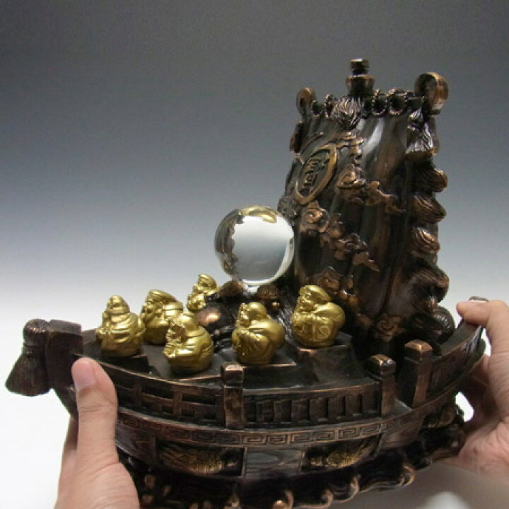 楽天市場】七福神 宝船（小）高さ25cm 置物 開運 縁起物 : 龍祥本舗 
