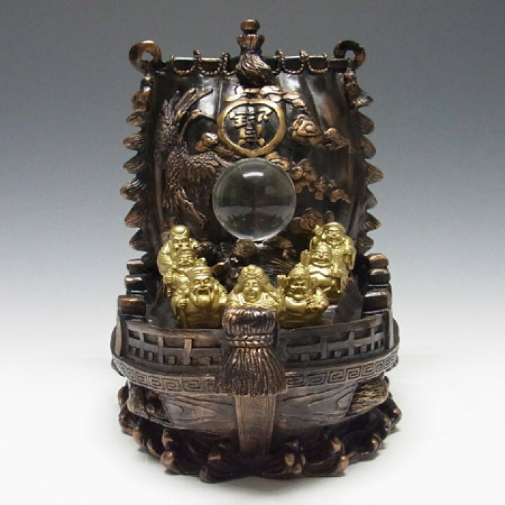 楽天市場】七福神 宝船（小）高さ25cm 置物 開運 縁起物 : 龍祥本舗 