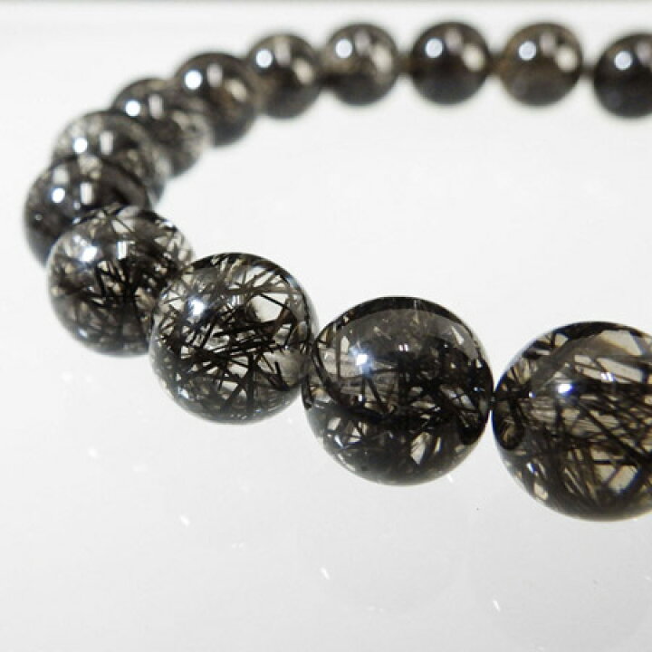 楽天市場】高品質ブラックルチルクォーツ(ブラックトルマリンイン  