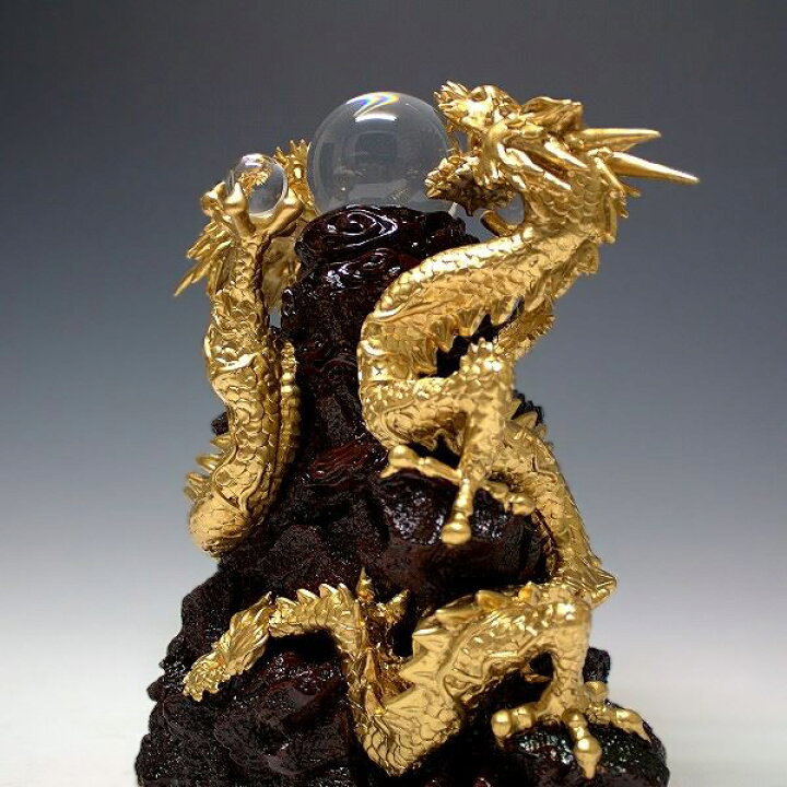 楽天市場】風水龍 置物 双龍（大）34cm 山水龍 グッズ アイテム : 龍祥本舗