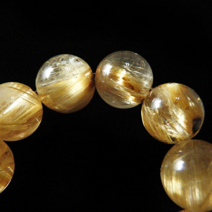 楽天市場】ルチルクォーツ ブレスレット 8mm玉×25個 内周16cm 天然石  