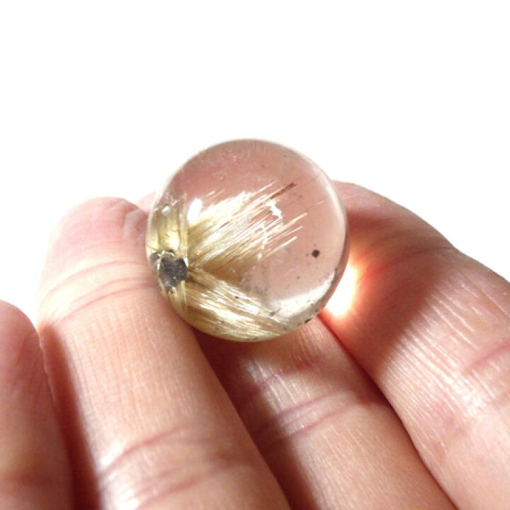 楽天市場】太陽放射ルチルクォーツ 球 直径21mm 丸玉 スフィア 