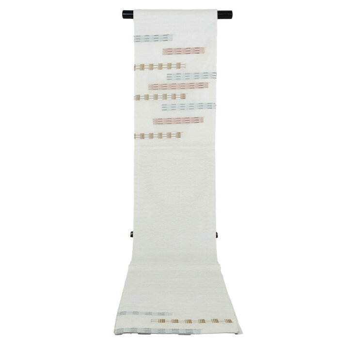楽天市場】＼ 20％offクーポン ／ 紗 袋帯 正絹 幾何柄 両面三通 L 