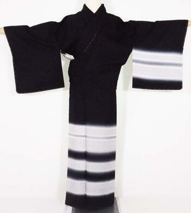 楽天市場】＼ 20％offクーポン ／ 【一点物】友禅訪問着 袷 正絹 黒 白 