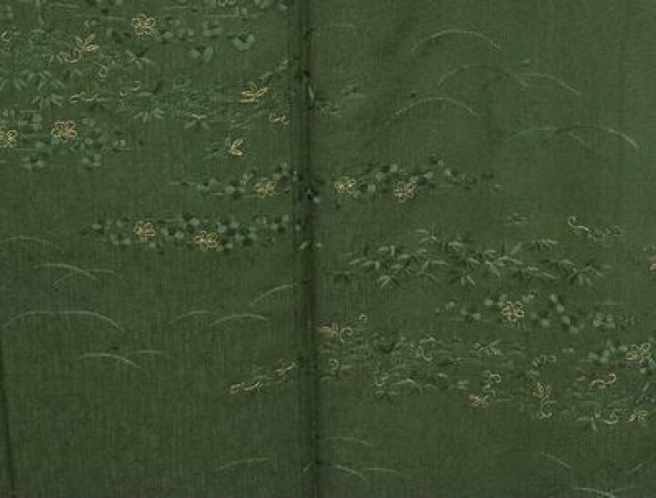 楽天市場】＼ 20％offクーポン ／ 訪問着 正絹 緑 総刺繍 松竹梅 M 