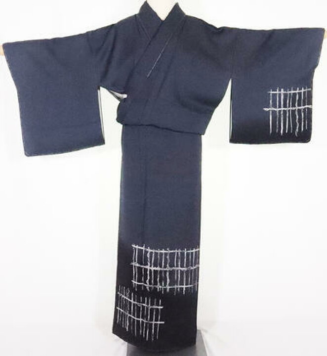 楽天市場】＼ 20％offクーポン ／ 草野一騎氏作 訪問着 正絹 グレー 黒 