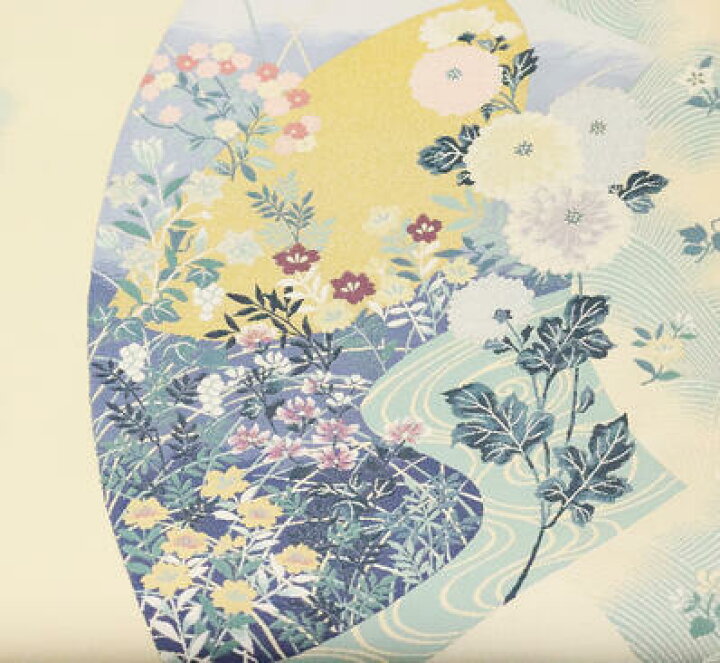 楽天市場】＼ 20％offクーポン ／ 留袖用 袋帯 正絹 ベージュ 緑 菊 