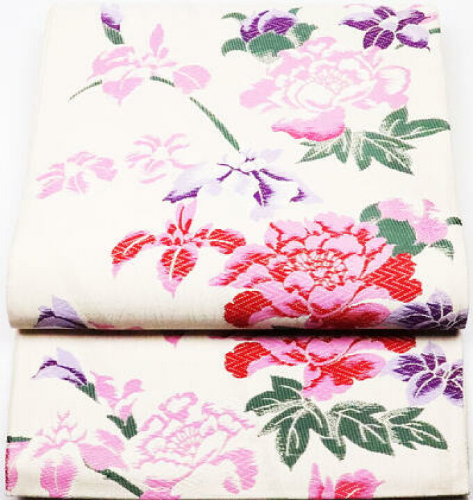 楽天市場】＼ 20％offクーポン ／ 振袖用 袋帯 正絹 牡丹花 LONG VARIE 