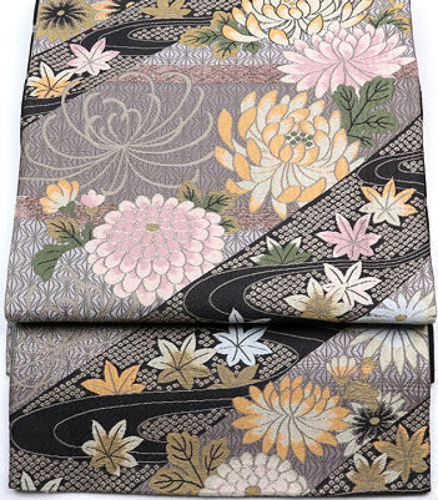 楽天市場】＼ 20％offクーポン ／ 訪問着用 袋帯 正絹 菊 紅葉 Mサイズ 