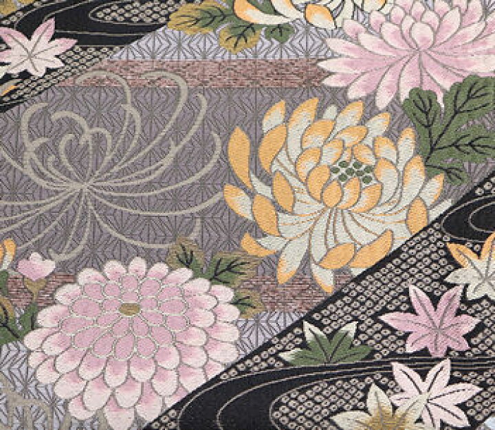 楽天市場】＼ 20％offクーポン ／ 訪問着用 袋帯 正絹 菊 紅葉 Mサイズ 