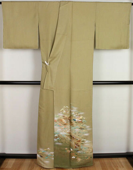 楽天市場】＼ 20％offクーポン ／ 色留袖☆正絹☆金彩洛中図 ki17576 