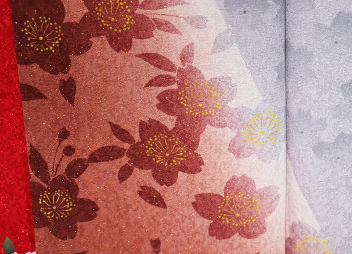 楽天市場】＼ 20％offクーポン ／ 振袖 正絹 赤 金糸通し 花柄 Lサイズ  