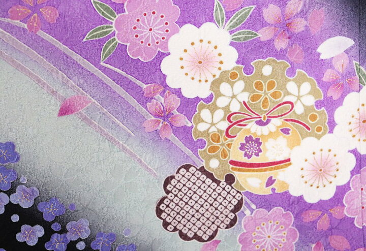 楽天市場】＼ 20％offクーポン ／ 本振袖 正絹 黒 ピンク 紫 桜 梅 