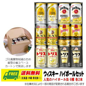 オリジナル ギフト RTD ウイスキーハイボール 飲み比べ 6種 12本セット 送料無料 お歳暮 お年賀 プレゼント 御祝 内祝 誕生日