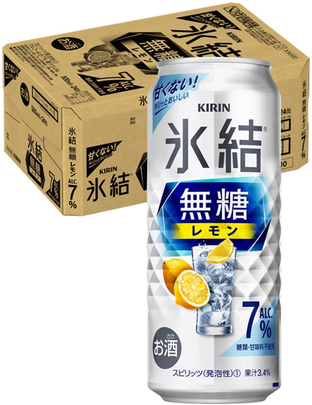 キリン　氷結　無糖レモン　7%　500ml　1ケース | 酒デポ　楽天市場店