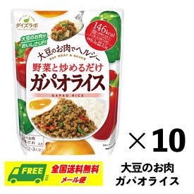 マルコメ ダイズラボ ガパオライス 158g×10袋 大豆のお肉 惣菜の素 健康 ダイエット 筋トレ 送料無料