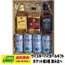 お中元 夏ギフト オリジナルギフト ウイスキー ポケット瓶 3種 飲み比べ ハイボールセット 送料無料 プレゼント 御祝 内祝 誕生日