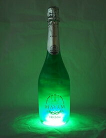 （2本以上で送料無料）LED付き マバム フリーダム メタリック スパークリングワイン 750ml