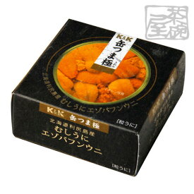 K&K 缶つま 極　北海道利尻島産 むしうにエゾバフンウニ 100g 缶詰 おつまみ【賞味期限2024年7月】