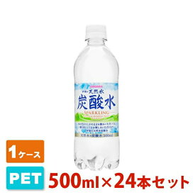 サンガリア 伊賀の天然水 炭酸水 ペットボトル 500ml 24本セット 1ケース 送料無料