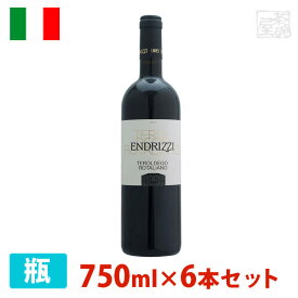 【送料無料】エンドリッツィ トレンティ－ノ テロルデゴロタリアーノ 750ml 6本セット 赤ワイン 辛口 イタリア