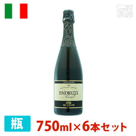 【送料無料】エンドリッツィ トレンティーノ ブリュット 750ml 6本セット 白泡 スパークリングワイン 辛口 イタリア