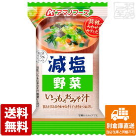 アマノフーズ 減塩いつものおみそ汁 野菜 10.1g x10 セット 【送料無料 同梱不可 別倉庫直送】