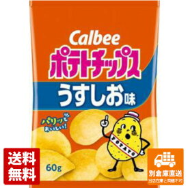 カルビー ポテトチップス うすしお味 60g x12 【送料無料 同梱不可 別倉庫直送】