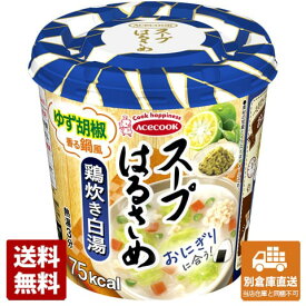 エースコック スープはるさめ 鶏炊き白湯 22g x 6 【送料無料 同梱不可 別倉庫直送】