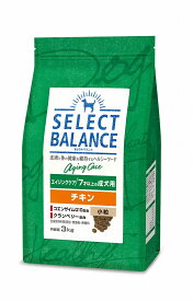 【20日限定エントリー＆抽選でP100％＋クーポン】【選べるおやつのおまけ付き】セレクトバランス　エイジングケア　チキン　小粒　7才以上の成犬用　3kg【ドッグフード】【正規品】