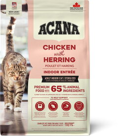 【15日はエントリー＆抽選でP100％＋クーポン有】アカナ　インドアエントリーキャット　1.8kg【キャットフード】【正規品】