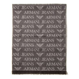 アルマーニジーンズ ARMANI JEANS マフラー 934504 CD786 00152 メンズ ウール混紡 ストール スカーフ ブラウン＋ベージュ
