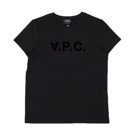 アーペーセー A.P.C. レディース ウイメンズ 半袖 Tシャツ トップス アパレル F26944 COBQX LZZ VPC BLANC W'S T-SHIRT BLACK ブラック XS S M L