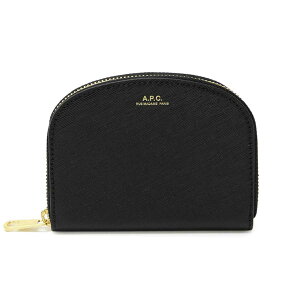 �A�[�y�[�Z�[ A.P.C. �R�C���P�[�X ���K���� F63219 PXBJQ LZZ DEMI-LUNE COMPACT WALLET �n�[�t���[�� �R���p�N�g �E�H���b�g BLACK �u���b�N
