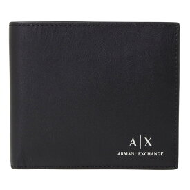 アルマーニエクスチェンジ ARMANI EXCHANGE 二つ折り財布 958098 CC845 00020 小銭入れ付 二つ折り 財布 ブラック