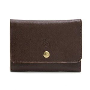 Cr]e IL BISONTE ܂z SMW028 BW129 CLASSIC MEDIUM WALLET NVbN ~fBA EHbg MARRONE BW129 uE