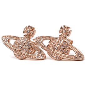 ヴィヴィアン ウエストウッド Vivienne Westwood ピアス 62020033 G120 MINI BAS RELIEF EARRINGS ミニ バス レリーフ イヤリング スタッドピアス ピンクゴールド＋クリア