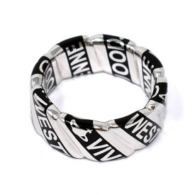 Vivienne Westwood ヴィヴィアン ウエストウッド 指輪 64040051 W104 IM PEPE RING ペペ リング SILVER RHODIUM BLACK シルバー＋ブラック