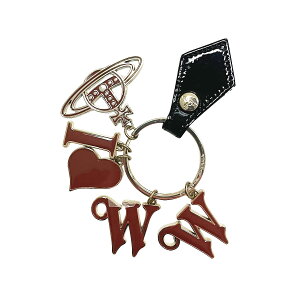 �y���A�E�g���b�g���z�y��ԓ��^�v�m�F�z���B���B�A���E�G�X�g�E�b�h Vivienne Westwood �L�[�����O �L�[�z���_�[ �o�b�O�`���[�� 32363 725 KEYRING GADGET ILVW COR CORAL FLUO �u���E��+�S�[���h