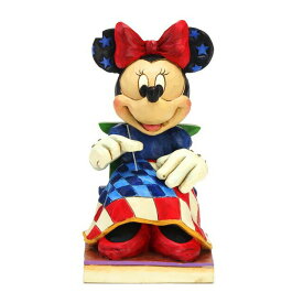エネスコ enesco. ディズニー・トラディション Disney Traditions アメリカを愛するミニー・マウス Americana Minnie Mouse 木彫り調フィギュア ミニーマウス アメリカ ギフト 出産祝い 男の子 女の子 おもちゃ 誕生日 1歳 2歳 3歳 4歳 5歳 6歳 男 女 入学 内祝い 赤ちゃん